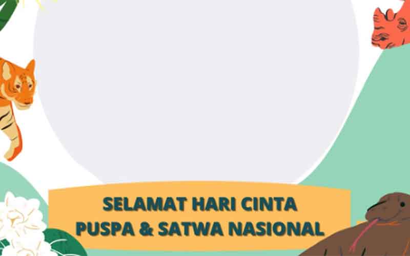 Download Link Twibbon Hari Cinta Puspa dan Satwa Nasional 5 November 2023, Simak Sejarahnya