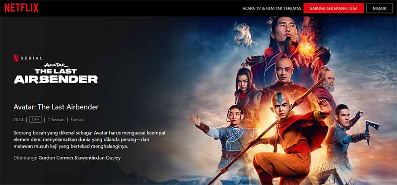 Link Nonton Streaming Avatar The Last Airbender Live Action Netflix