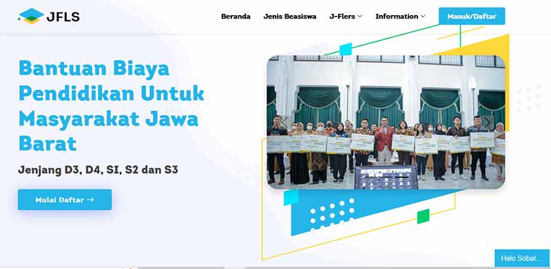 Pendataran Beasiswa Jabar Future Leaders Scholarships 2024 D3-S3